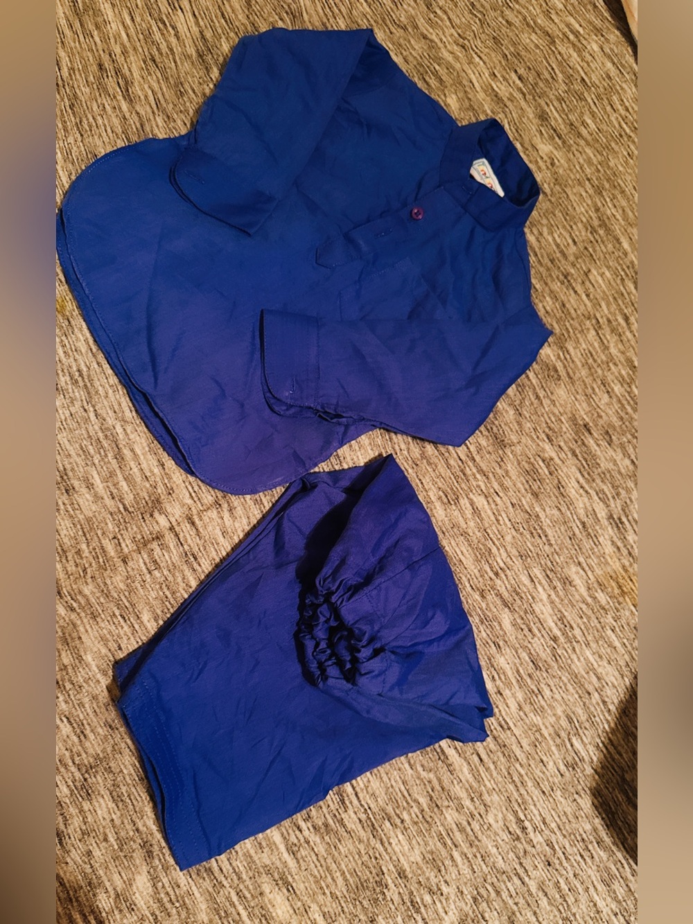 & Other Stories pakistani Royal Blue baby boy Matching Set